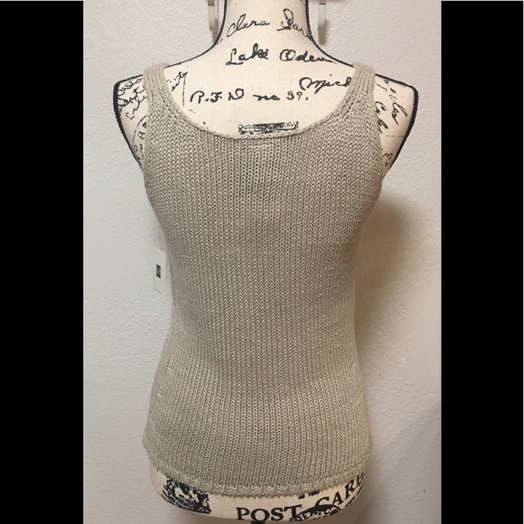 New Gap knitted stretch linen tank - Picture 8 of 9